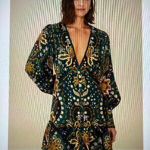 Farm Rio Jaipur Mini Dress Size Small New with Tags